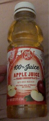 Apple juice from concentrate