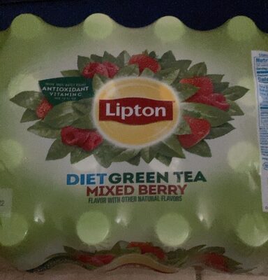 Diet green tea front packaging