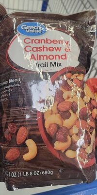Cranberry, cashew and Almond trail mix