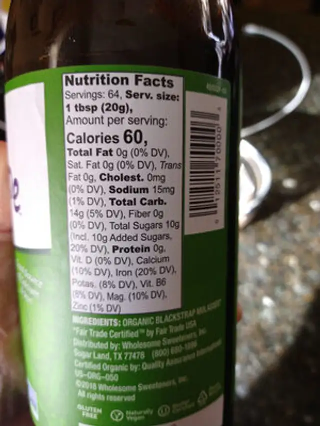 Unsulphured Organic Molasses front packaging