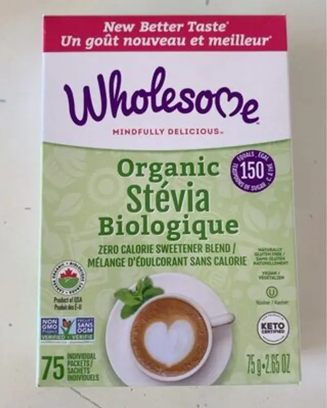 Organic Stevia front packaging
