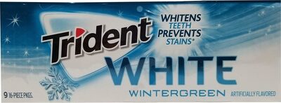 White wintergreen sugar free gum