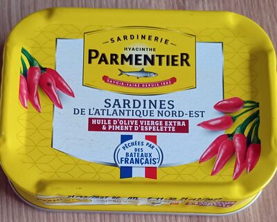 Sardines Huile d'olive extra vierge & Piment d'Espelette front packaging