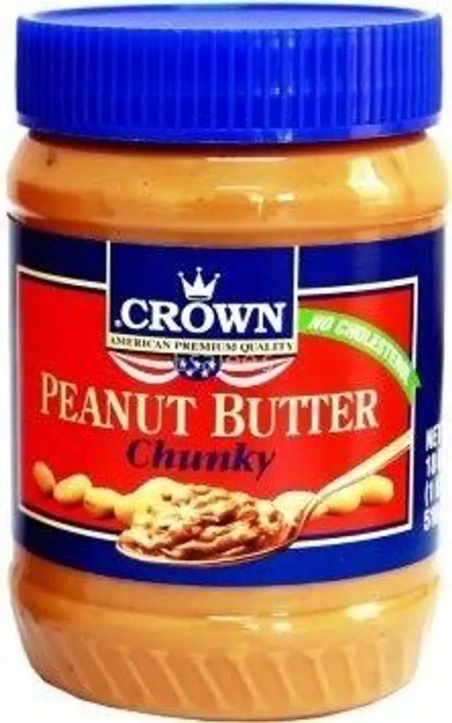 Crown Butter Chunky Peanut Butter front packaging