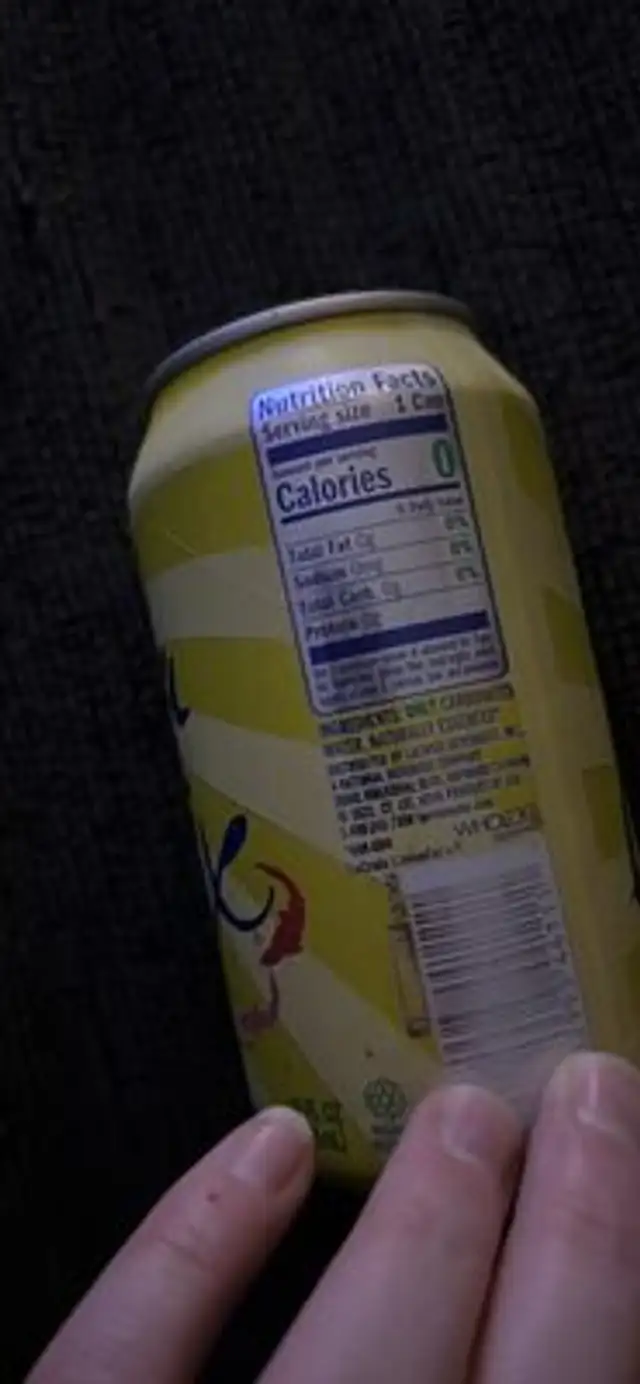 LaCroix LimonCello Sparkling Water nutrition facts table