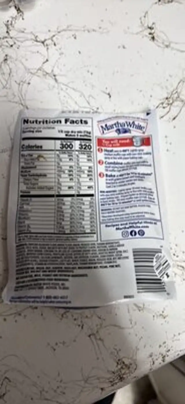 BANANA NUT MUFFIN MIX front packaging