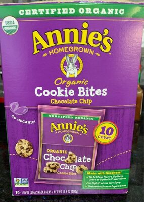 Organic Chocolate Chip Cookie Bites