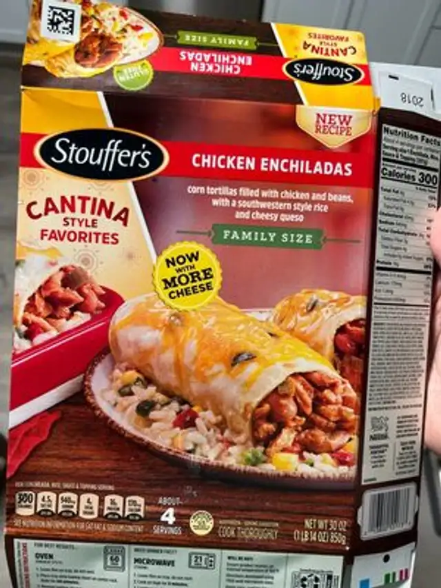 Chicken enchiladas front packaging
