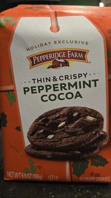 Thin & Crispy Peppermint Cocoa Cookies