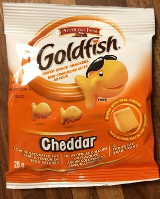 Goldfish Cheddar front packaging