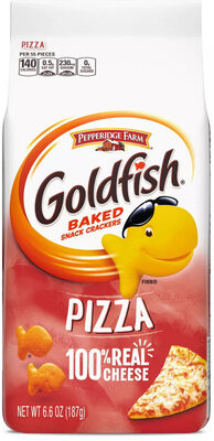 Goldfish baked pizza