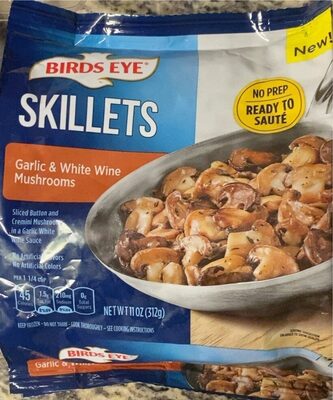 Garlic & White Wine Mushrooms front packaging