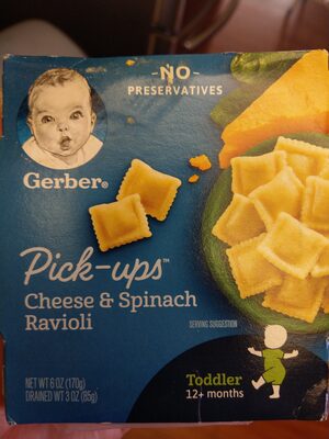 Gerber Pick Ups Cheese & Spinach Ravioli