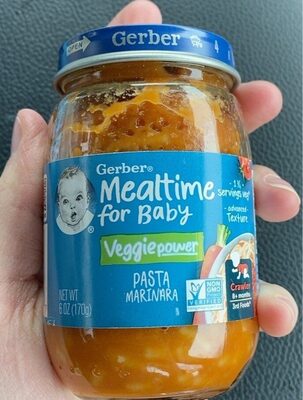 Mealtime For Baby Veggie Power Pasta Marinara
