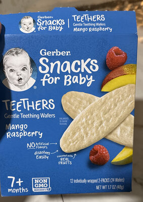 TEETHERS Gentle Teething Wafers Mango Raspberry
