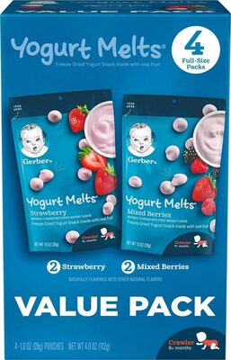 Gerber yogurt melts variety