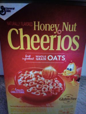 Gmills hny nut cheerios sweetened whl grn oat cereal