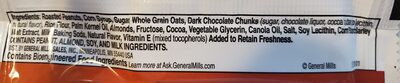 Dark Choc ingredients label