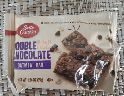 Double chocolate oatmeal bar