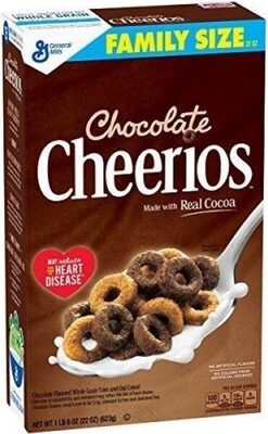 Chocolate flavored whole grain oat cereal