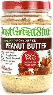 Powdered Organic Peanut Butter front packaging