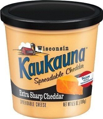 Extra Sharp Spreadable Cheddar front packaging