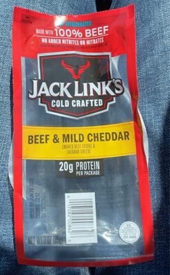 Beef & Mild Cheddar front packaging