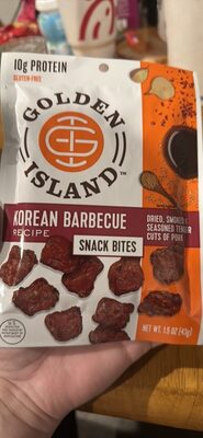 Snack bite dried smoked pork cuts