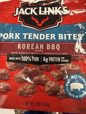 Jack Link's Pork Tender Bites Korean BBQ