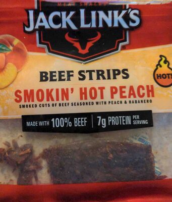 Beef Strips smoking hot peach