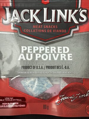 Peppered Beef Jerky front packaging