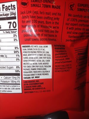 Beef Tender Cuts Prime Rib ingredients label