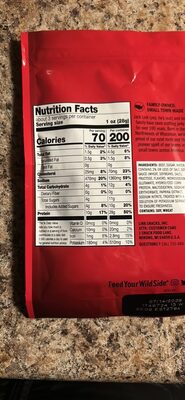BEEF TENDER BITES TERIYAKI nutrition facts table