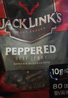 Jack links meat snacks beef jerky peppered