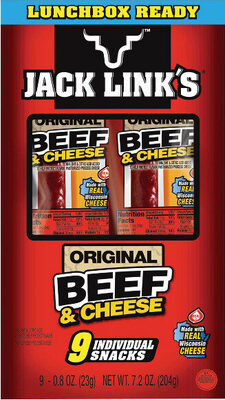 Jack links meat and cheese jerky snack combo