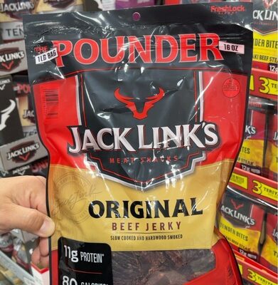 Original beef jerky front packaging