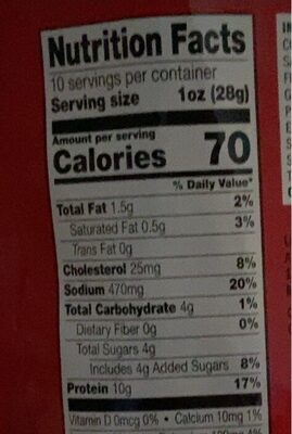 Teriyaki Beef Steak Tender Bites nutrition facts table