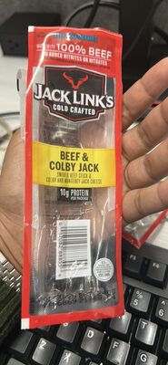 Beef & Colby Jack front packaging