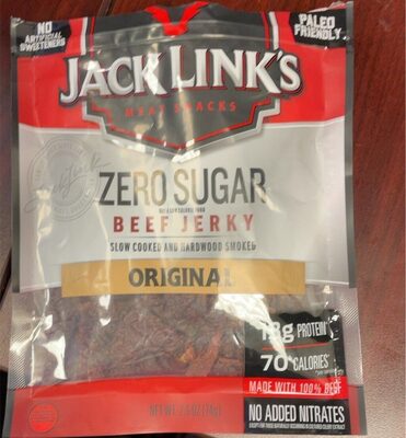Beef jerky front packaging