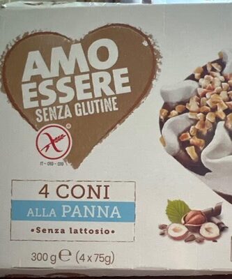 4 Coni alla panna senza glutine e senza lattosio