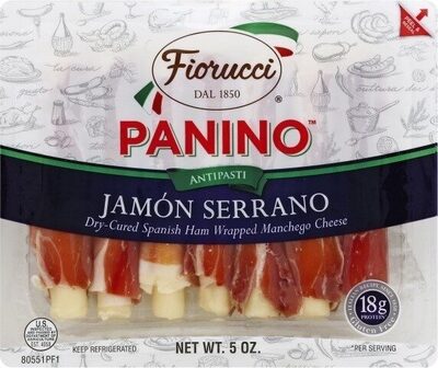 Jamon Serrano Panino Dry-Cured Harm Wrapped Manchego Cheese front packaging