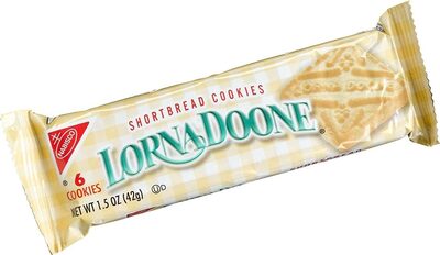 Shortbread cookies front packaging