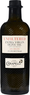 Carapelli organic unfiltered extra virgin olive oil