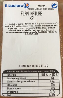 Flan nature