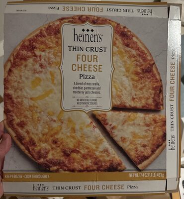 Thin Crust Four Cheese Pizza