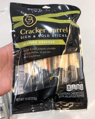 Jalapeno Cheddar Cheese Sticks front packaging