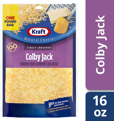 Colby & monterey jack cheeses front packaging