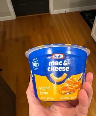 Cup kraft mac and cheese