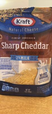 Sharp Cheddar Shredded Reduced Fat Cheddar Cheese