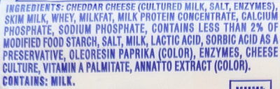Singles American ingredients label